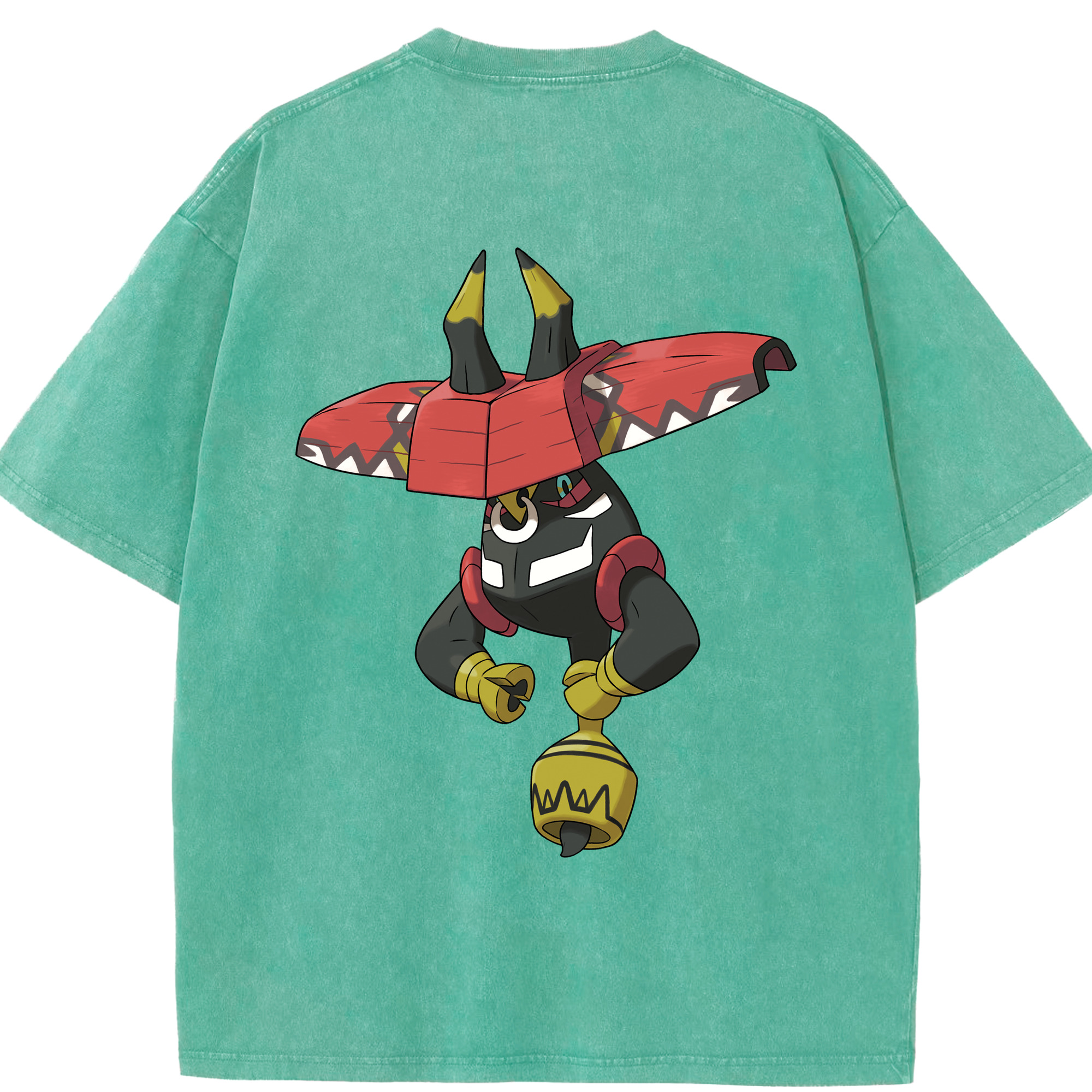 （画像用） ポケットモンスター Pokémon 綿100% ヴィンテージ風 半袖Tシャツ（背面プリント）
